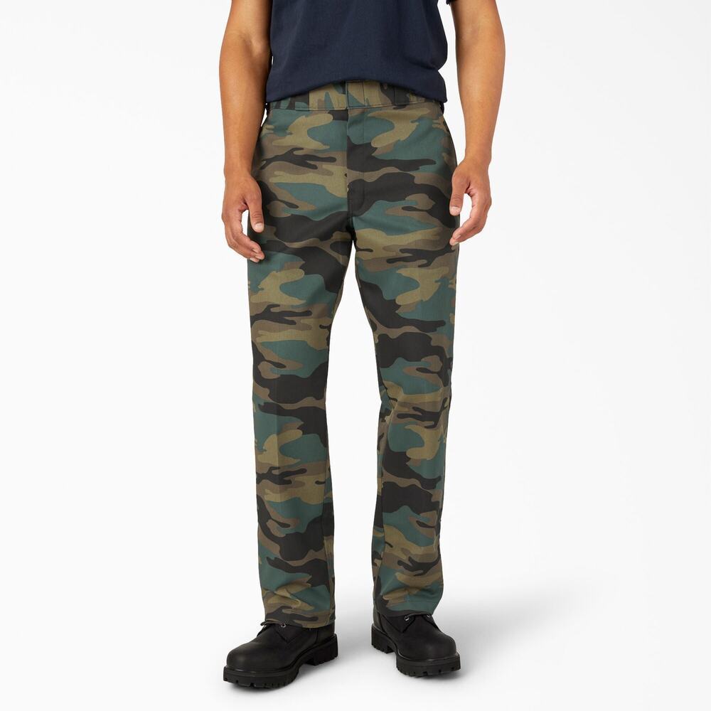 Dickies 874 Work Pants Hunter Green Camo 30x30
